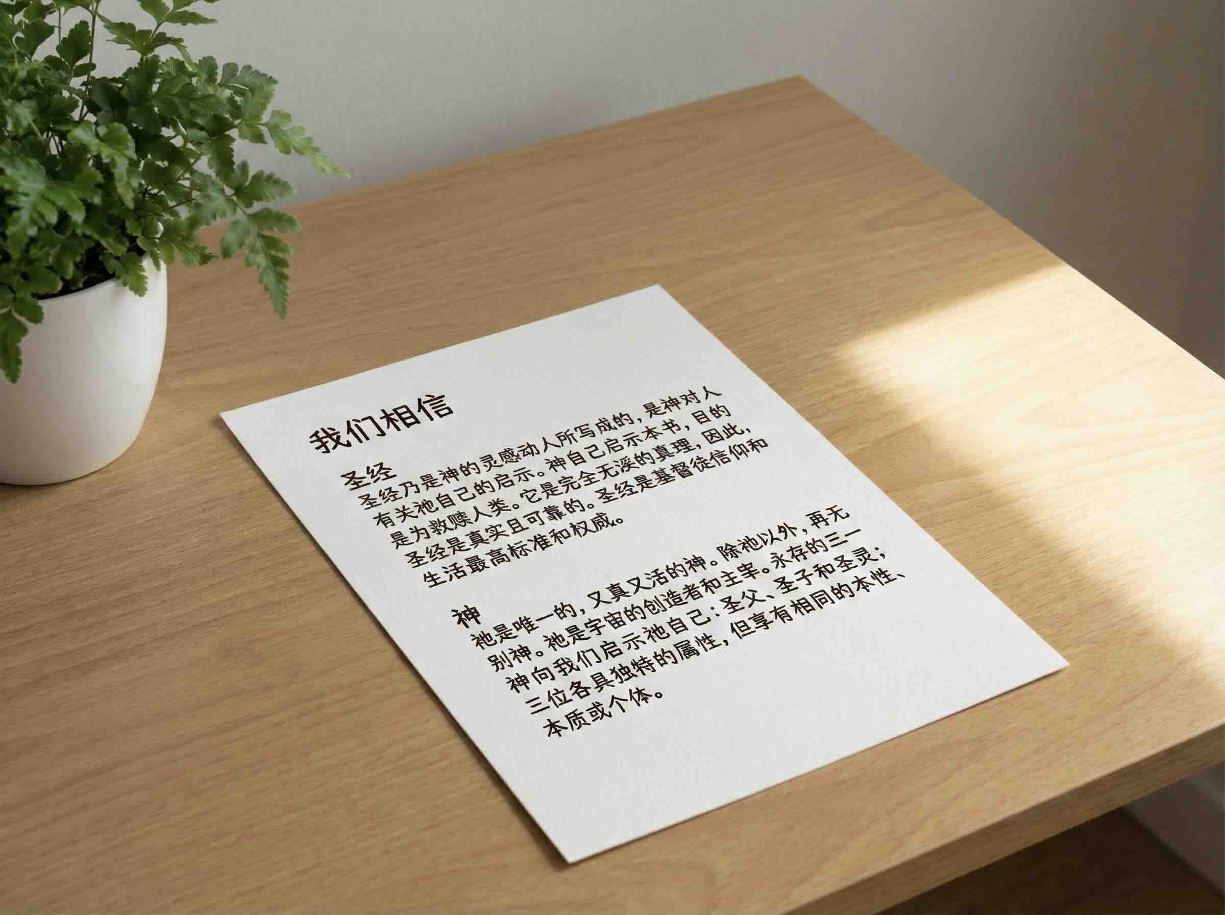 Our Declaration of Faith